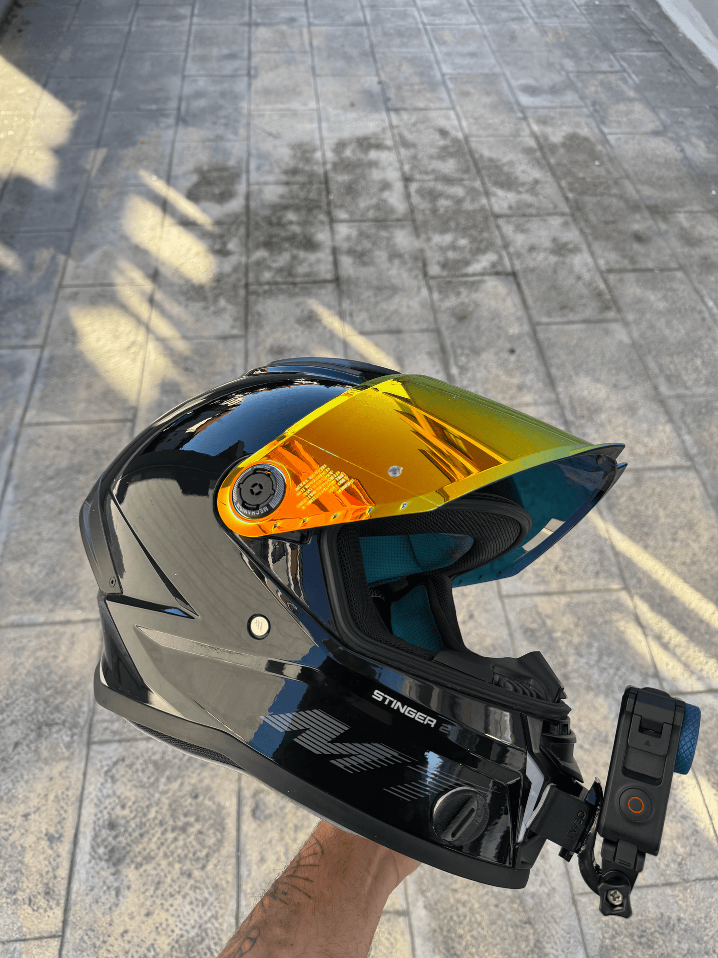 Mt Helmets Stinger 2 Kask Için Aksiyon Kamerası Kask Çene Bağlantı Aparatı Chin Mount