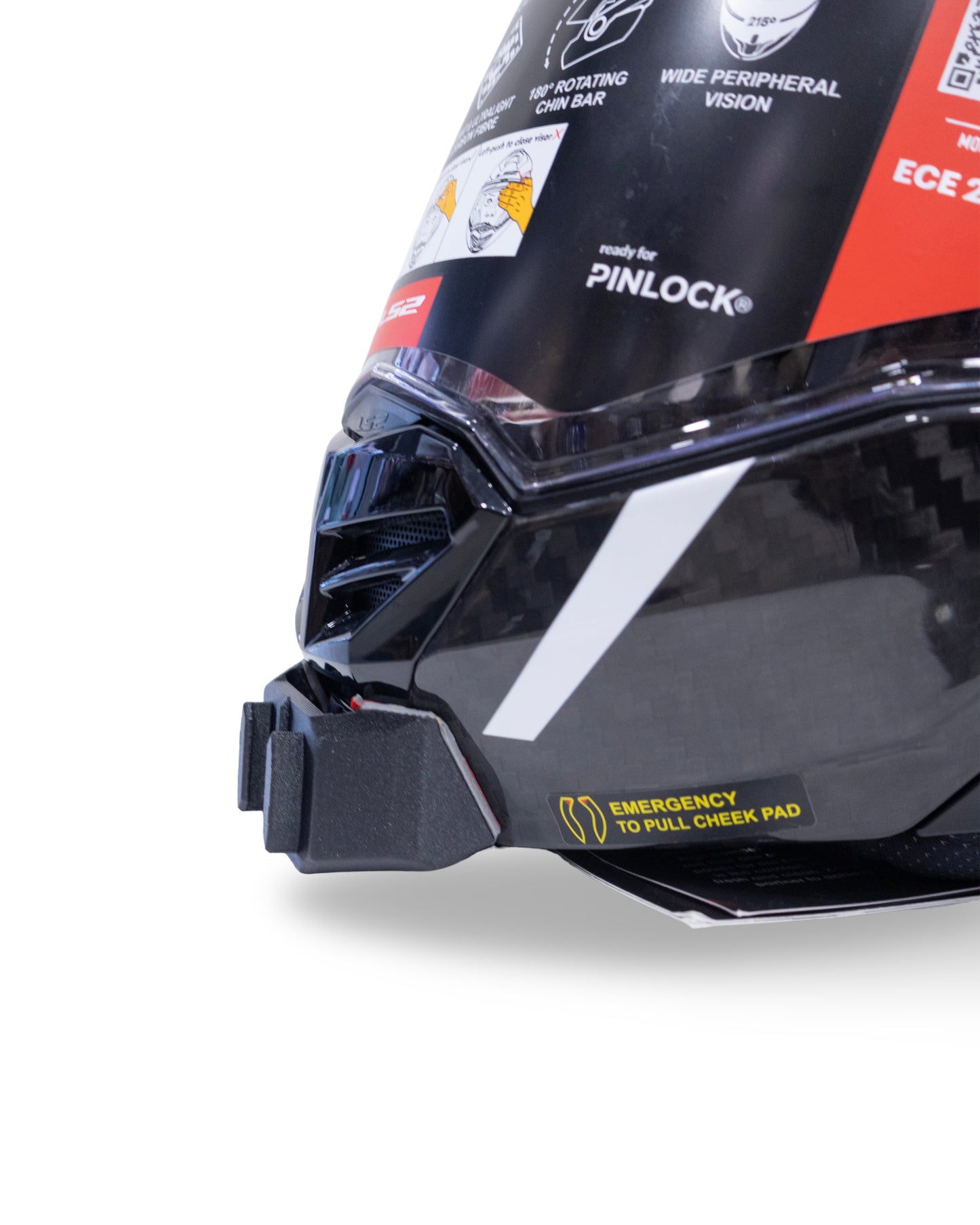 Ls 2 Advant X Kask Için Aksiyon Kamerası Kask Çene Bağlantı Aparatı Chin Mount