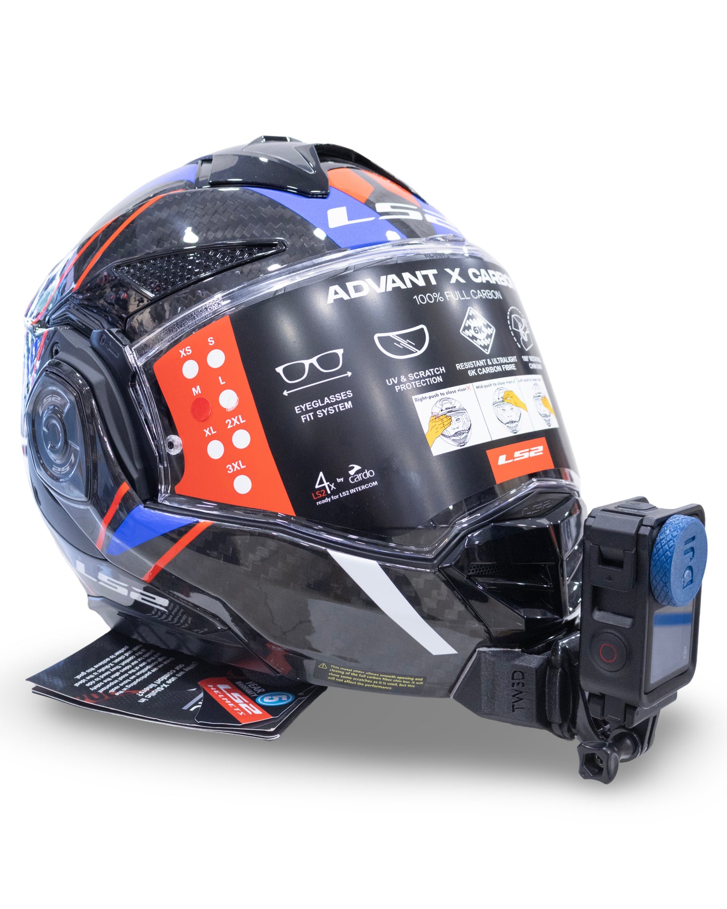 Ls 2 Advant X Kask Için Aksiyon Kamerası Kask Çene Bağlantı Aparatı Chin Mount