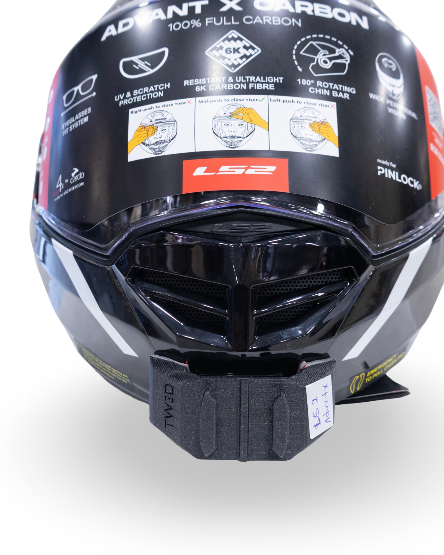 Ls 2 Advant X Kask Için Aksiyon Kamerası Kask Çene Bağlantı Aparatı Chin Mount