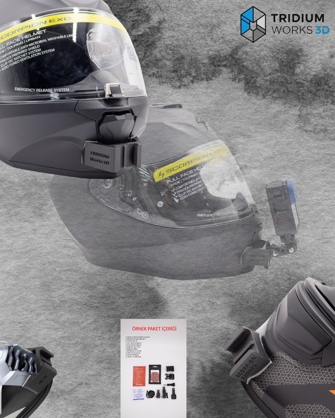 Aksiyon Kamera Çene Bağlantı Aparatı