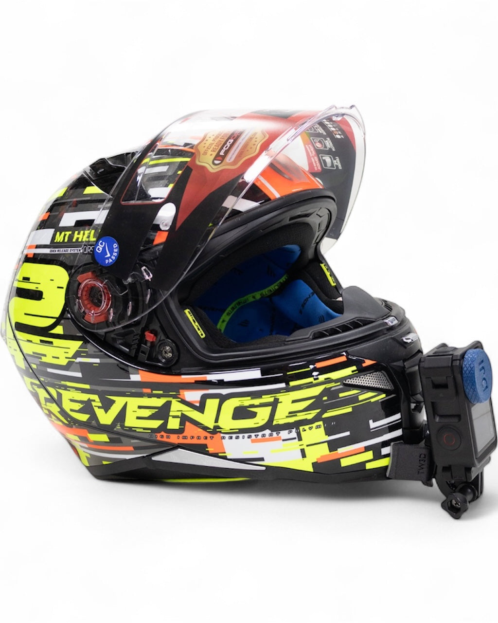 Mt Helmets Revenge 2 Kask Için Aksiyon Kamerası Kask Çene Bağlantı Aparatı Chin Mount