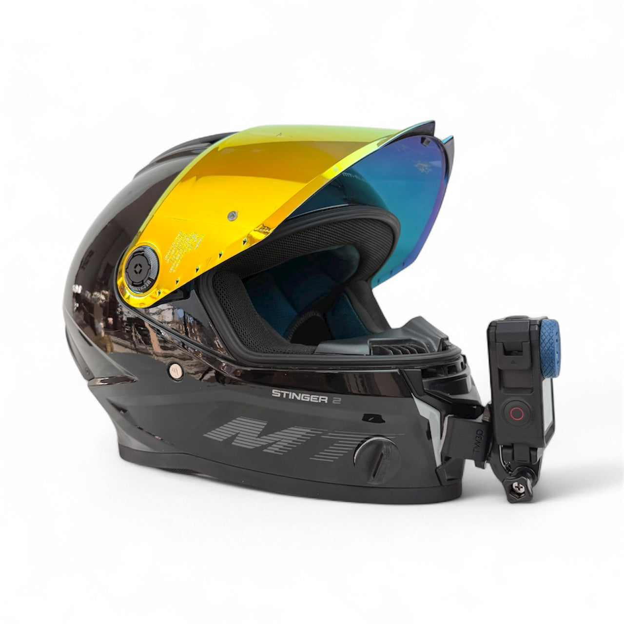 Mt Helmets Stinger 2 Kask Için Aksiyon Kamerası Kask Çene Bağlantı Aparatı Chin Mount